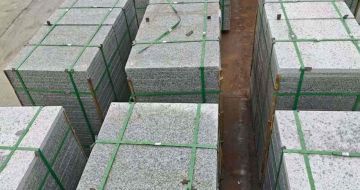 保山芝麻白地铺板  地铺石