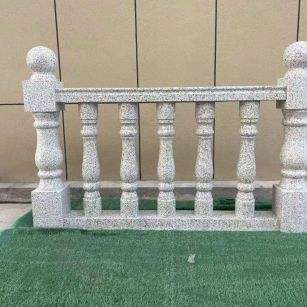 保山芝麻白阳台栏杆 花岗岩栏杆