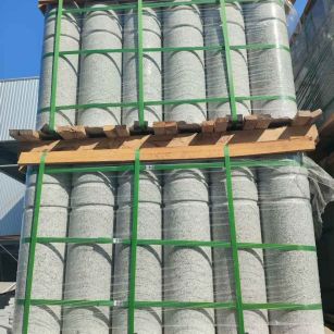 保山挡车柱芝麻白 挡车石