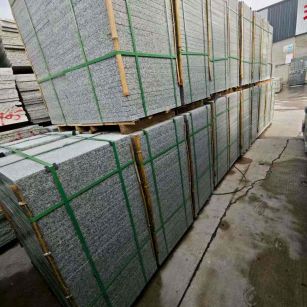 保山芝麻白地铺版 石材地铺石