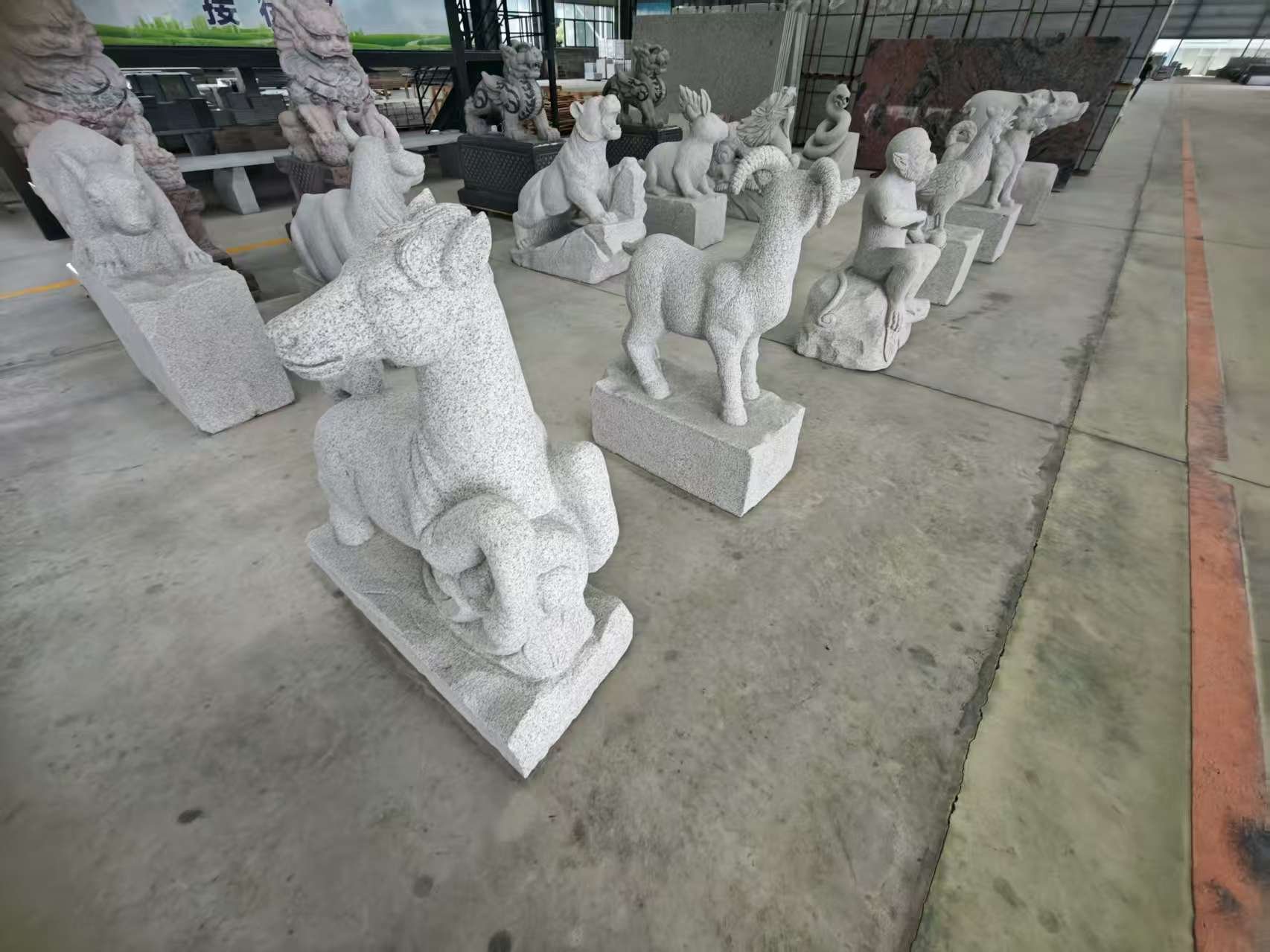 保山芝麻白雕刻 十二生肖 异形雕刻